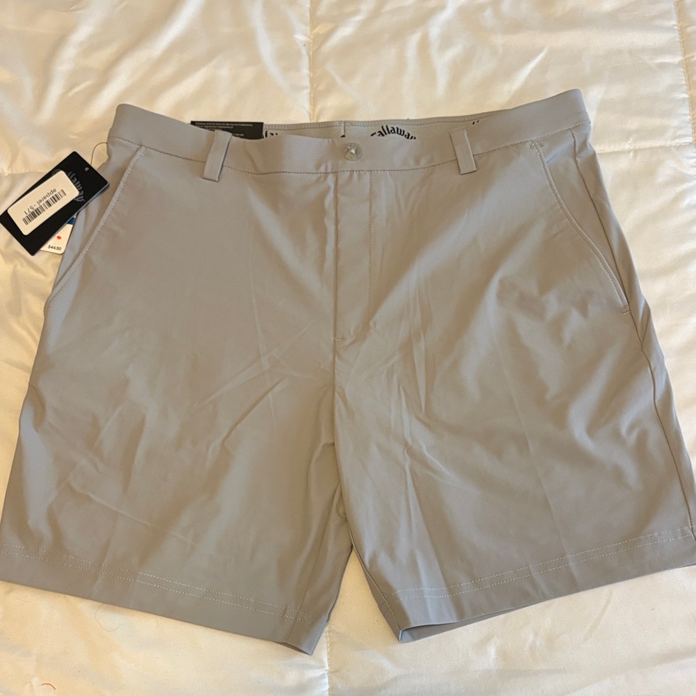 Callaway Boys Light Gray Performance Golf Shorts Pro Spin 3.0